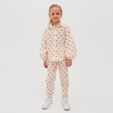 Pants Children's Minaku: Cotton Collection Beige Color, Height 104
