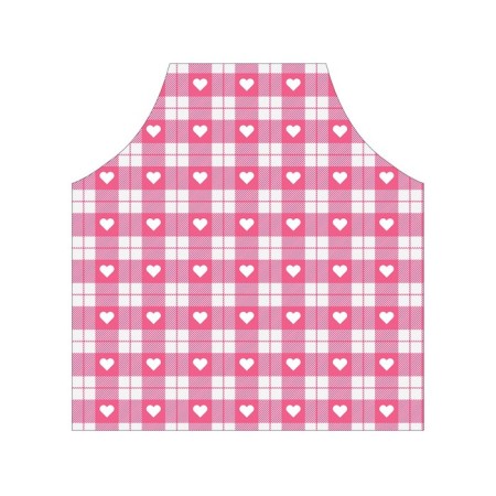 Apron kitchen with a photographic appendix "Heart in a cage", adjustable, size OS-2
