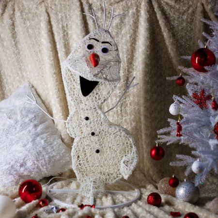 LED figure "Snowman Olaf", 35 × 60 × 30 cm, 10 W, 220 B-1