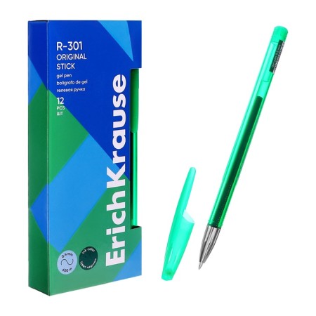 Gel handle R-301 Original Gel, node 0.5 mm, green ink, letter line length 600 meters-9