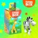 Game set Funny Box "Zoo": card, figure, sheet of stickers