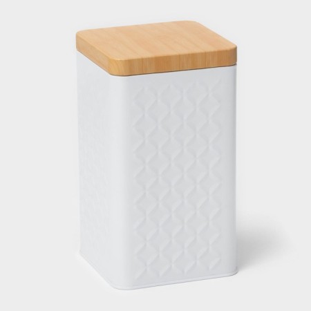 Bank for bulk products "Romb", 10 × 18 cm, white color