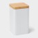 Bank for bulk products "Romb", 10 × 18 cm, white color