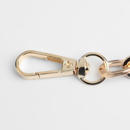 A chain for a bag, with carbines, 14 × 10 mm, 60 cm, gold color-1