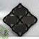 Photo frame plastic in 4 photos 10x15 cm "Sanding clock" Black 38x38 cm