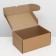 Self -assembly box "Postal", brown, 40 x 27 x 18 cm