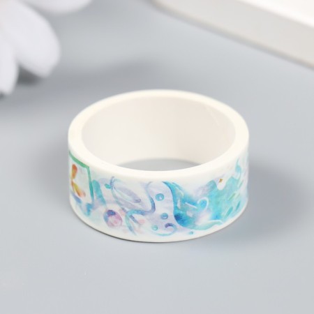 Glue tape Paper "Magic dream" set 10 pcs width. 0.5/1/1.5/3 cm dl. 2 m-2