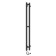 Two electric heated towers Laris Prime ChKCh, 80x1200 mm, 2 crossbars, right, black