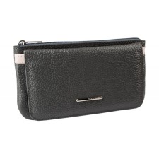 Purse with lightning, dark gray color and powder