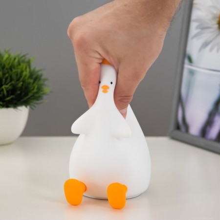 Antistress nightlight "Kurochka" LED USB AKB White 9x14.3x17 cm Risalux-8