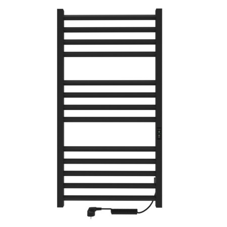 Electric towel Indigo Attic, 1000x500 mm, timer, hidden installation, black