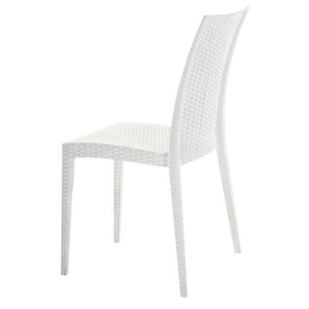 Chair (artificial rattan) Virginiya Nebraska, white color-1