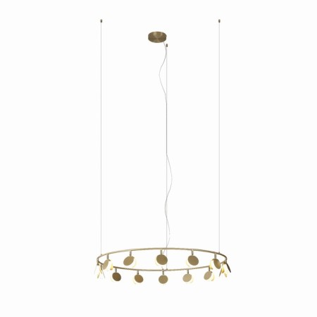Suspended chandelier Mantra Shell, Led, 3180lm, 3000k, 300 mm, gold color