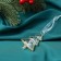 Christmas tree decoration "Transparent" (set 2 pcs) 6x4.5 cm, transparent with gold