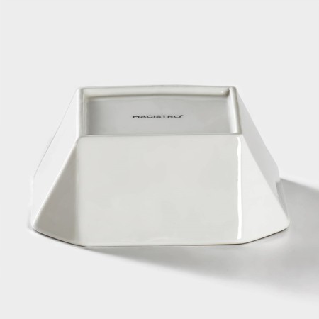 Porcelain salad Magistro "Blanche. Quartar ", 0.38 l, d = 12.5 cm, white color-2