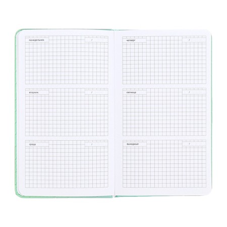 PROVING NACKEND, 80 sheets, 100 x 170mm, Devente.elizabeth, solid cover of leatherette with foam, Slocation, Block 70, Green-11