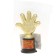 The award figure "The best educator", five, goblet, plastic, gold, 6.5 x 10.5 x 4 cm.