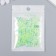 Glass 12/0 "Transparent. Color middle. Green" 10 g