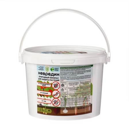 Building "Nevalin" mineral, zeolite, to protect plants from the Colorado beetle, slugs, aphids, 2 liters