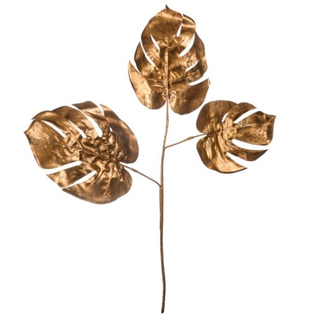 Artificial plant "monster", height 66 cm, deep copper color