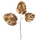 Artificial plant "monster", height 66 cm, deep copper color