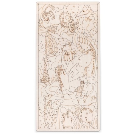 Wooden puzzle - Coloring "Masquerade"-2