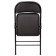 Folding Brabix "Golf Plus CF-003 Comfort", black frame, black leatherette