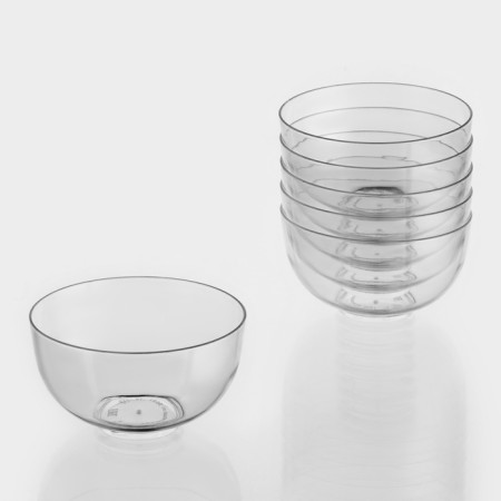 Plastic disposable form for buckshot "Small bowl", 150 ml, d = 8 cm, the color is transparent-4