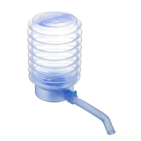 Luazon water pump, mechanical, transparent, under a bottle of 11 to 19 l, blue-1