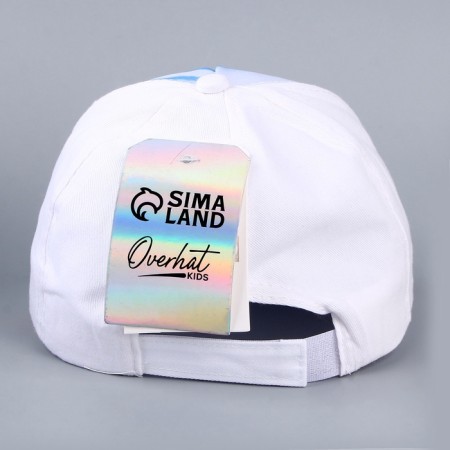 Children's cap for the boy Shark Area, white color, rr 54-3