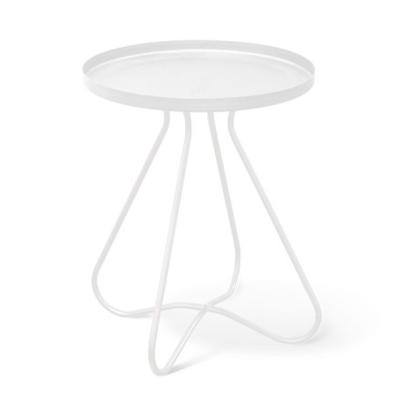Journal table, 400x400x450, white muar