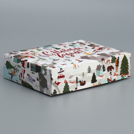 Folding box "New Year stories", 21 x 15 x 5 cm, New Year-2