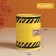 Pigger Ceramics "Zone of High Greed" yellow 6.5x6.5x9 cm
