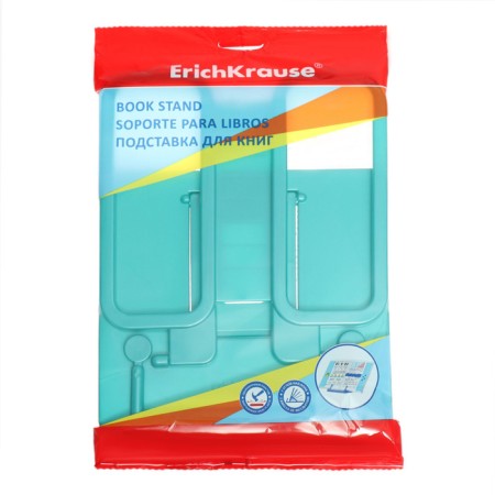 Book stand plastic, Erichkrause, Base, Ice Metallic, turquoise-1