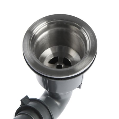 Kitchen sink Aflorn AF97843B-D, Sredal, Double, S = 3.0 and 0.8 mm, 78x43x22cm, Siphon, Graphite-6
