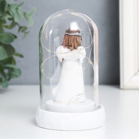 Souvenir Polystone Light "Angel with Flower/Prays" MIX 7x7x11.5 cm-4