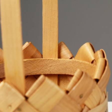Wicker basket, d13.5 x 10.5/24.5 cm, sequoia-3