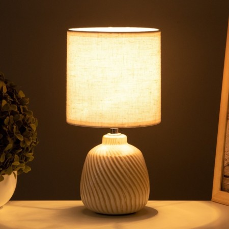 Table lamp "Kenya" 1x40W E14 beige 13x13x25cm-1