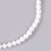 Beads made of natural stone "White Agat" set 90 pcs., Size 1 pc. - 4 mm