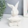 Souvenir Ceramics stand "Bunny with white sheet" White 11x11.5x15cm