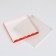 Box for cookies, red, 21 x 21 x 3 cm