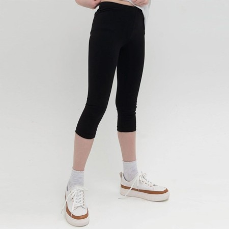 Pants for girls, height 122 cm, black color