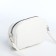 Bag Cross-Bodi with a zipper, white color