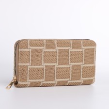 Women's wallet with lightning, beige color