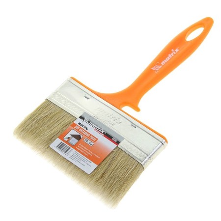 Brush flat mactrix facade, 120x12 mm, plastic handle, natural bristles