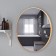 Bronze mirror, wall, 70 × 3 cm