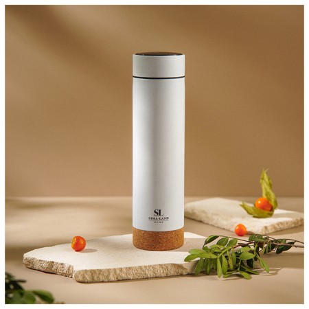 Thermos with thermometer Sima-Land Home, 500 ml, white color-7