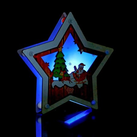 Light decor on the pendant "Star" 18 × 18 × 2 cm-3