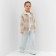 Children's shirt kaftan insulated, size 30 (98-104 cm), beige