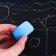 Drawing board with a marker-stitch, cold heart blue